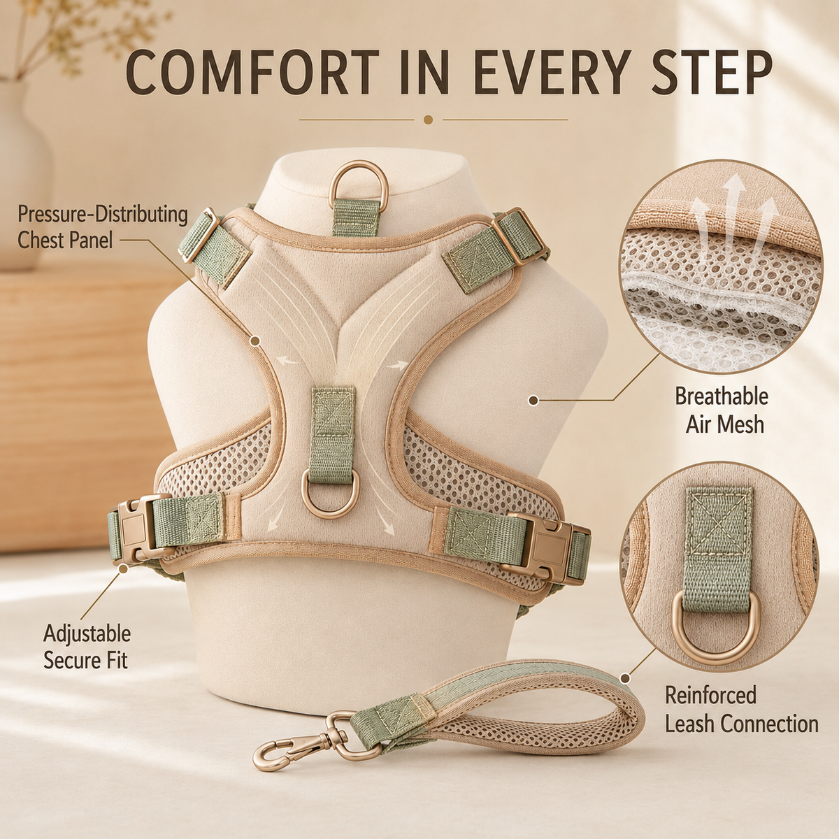 Cozlunopets™ UrbanContour Comfort Harness